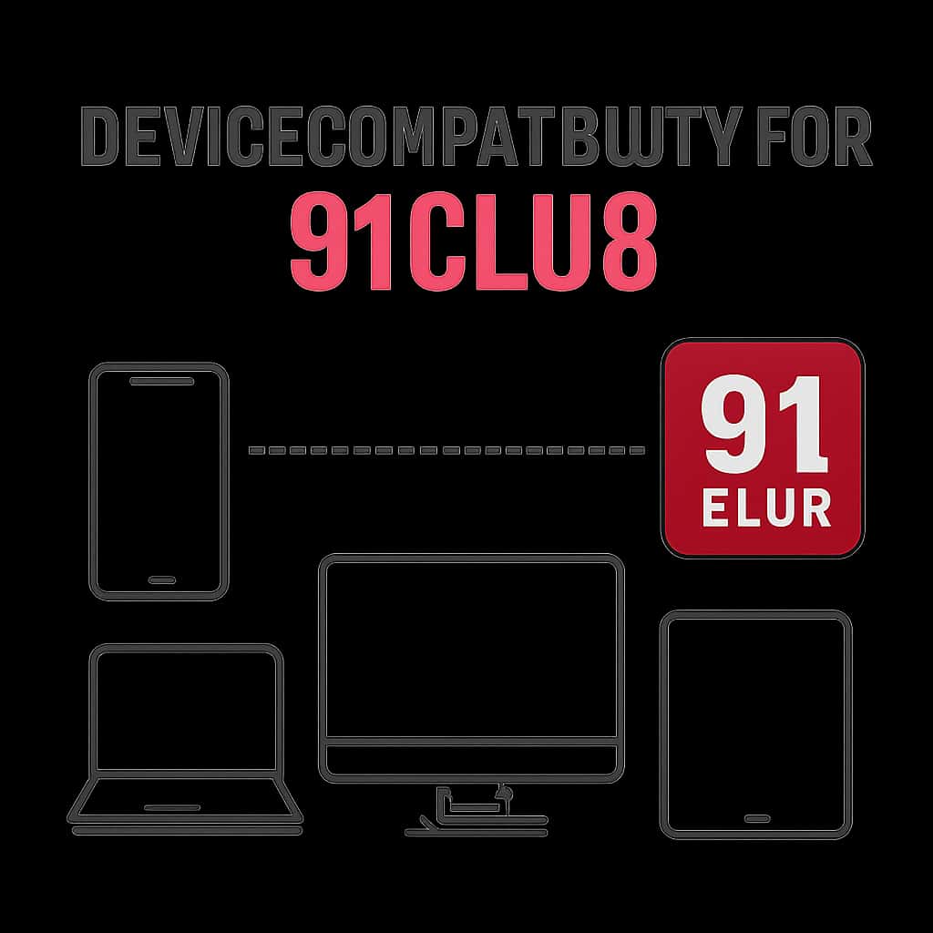 Diagram illustrating device compatibility for 91 Club.