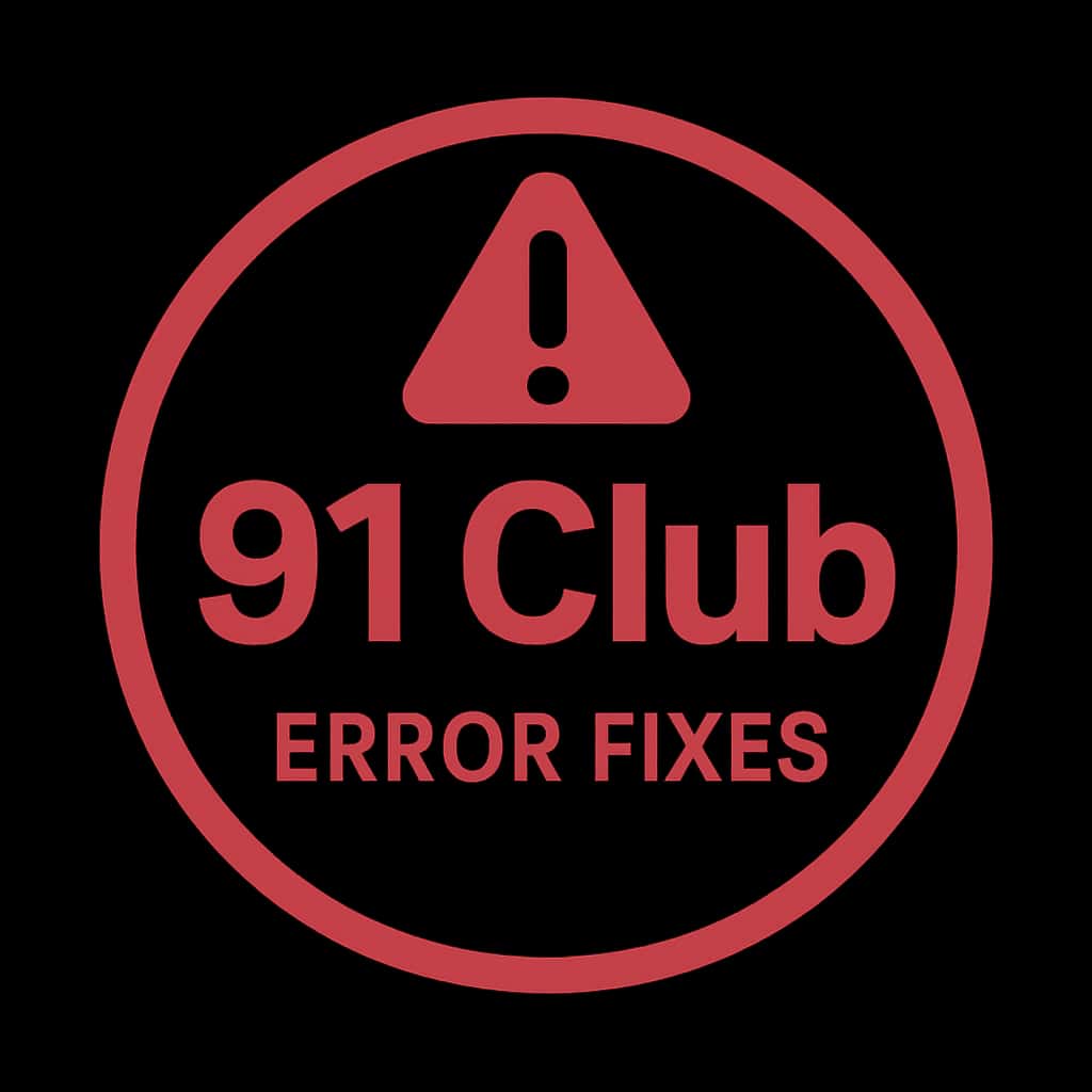 Icon symbolizing support for 91 Club application errors.