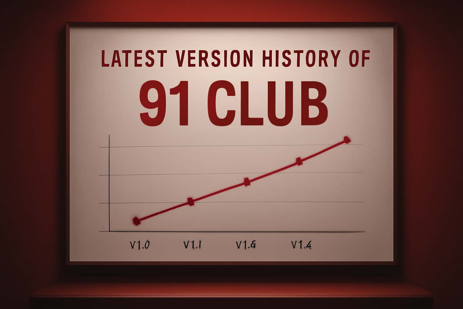 A neutral informational scene representing the latest version history of the 91 Club app.