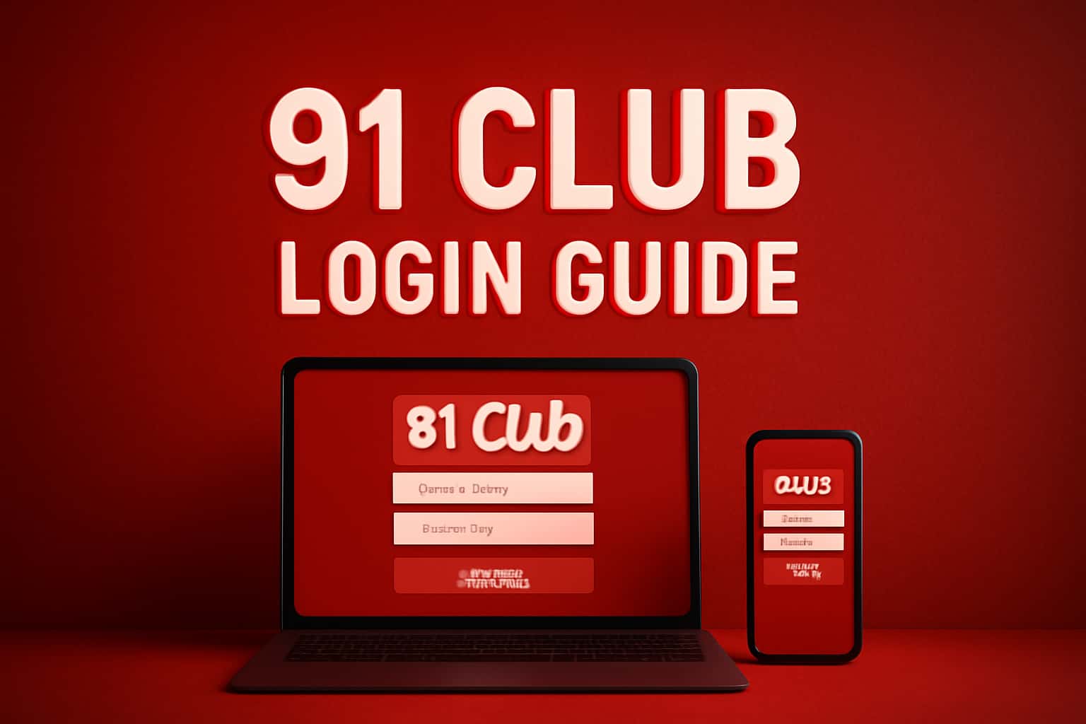 An informative depiction of the 91 Club Login Guide featuring modern design elements.