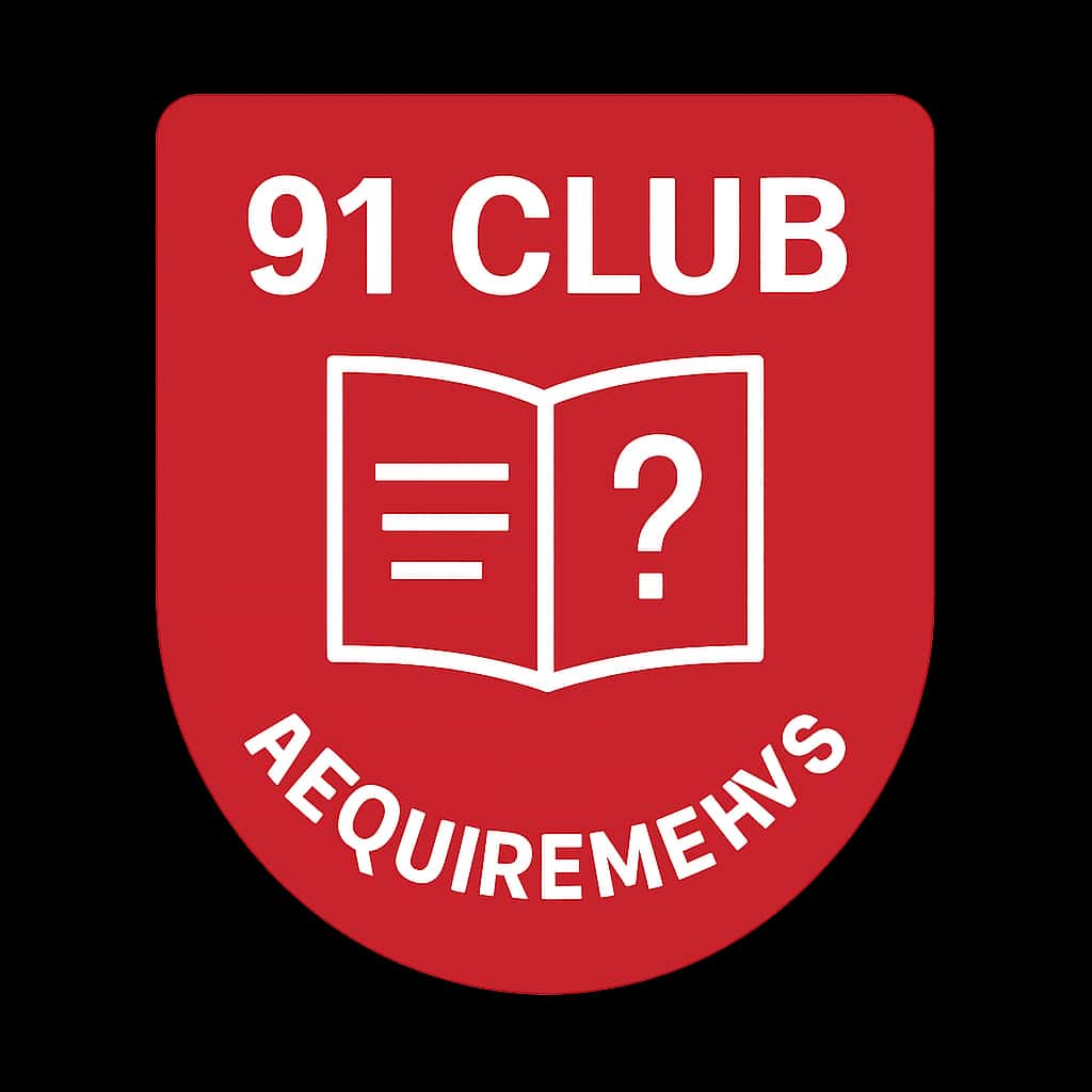 Icon representing 91 Club Requirements as a guide.
