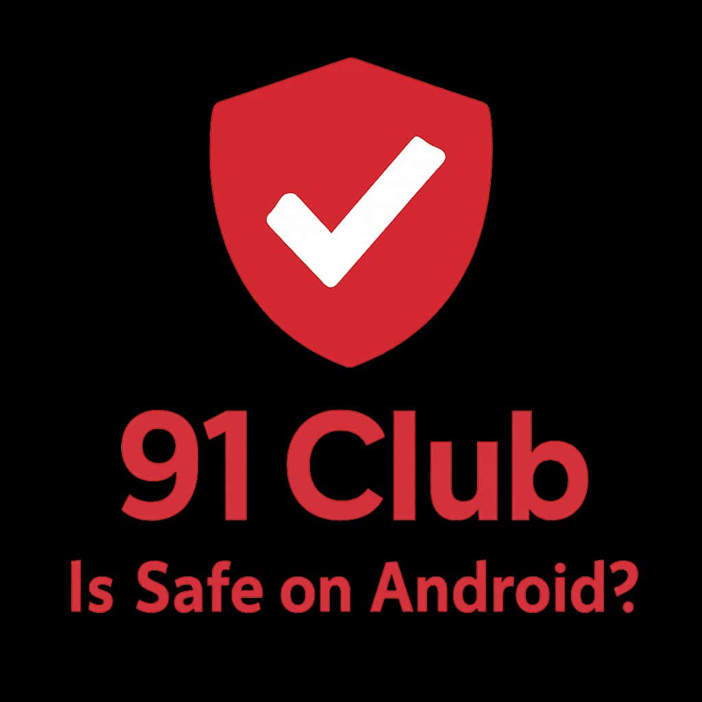 Icon representing the safety of the 91 Club app on Android.