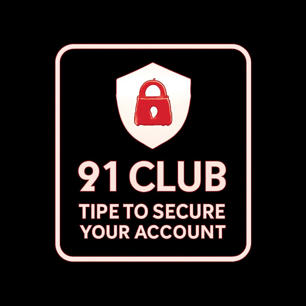 Icon representing account security tips for 91 Club.